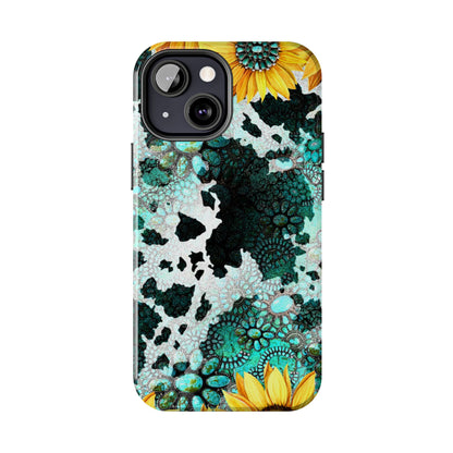 Boho Turquoise Sunflower Lace - iPhone Series Case