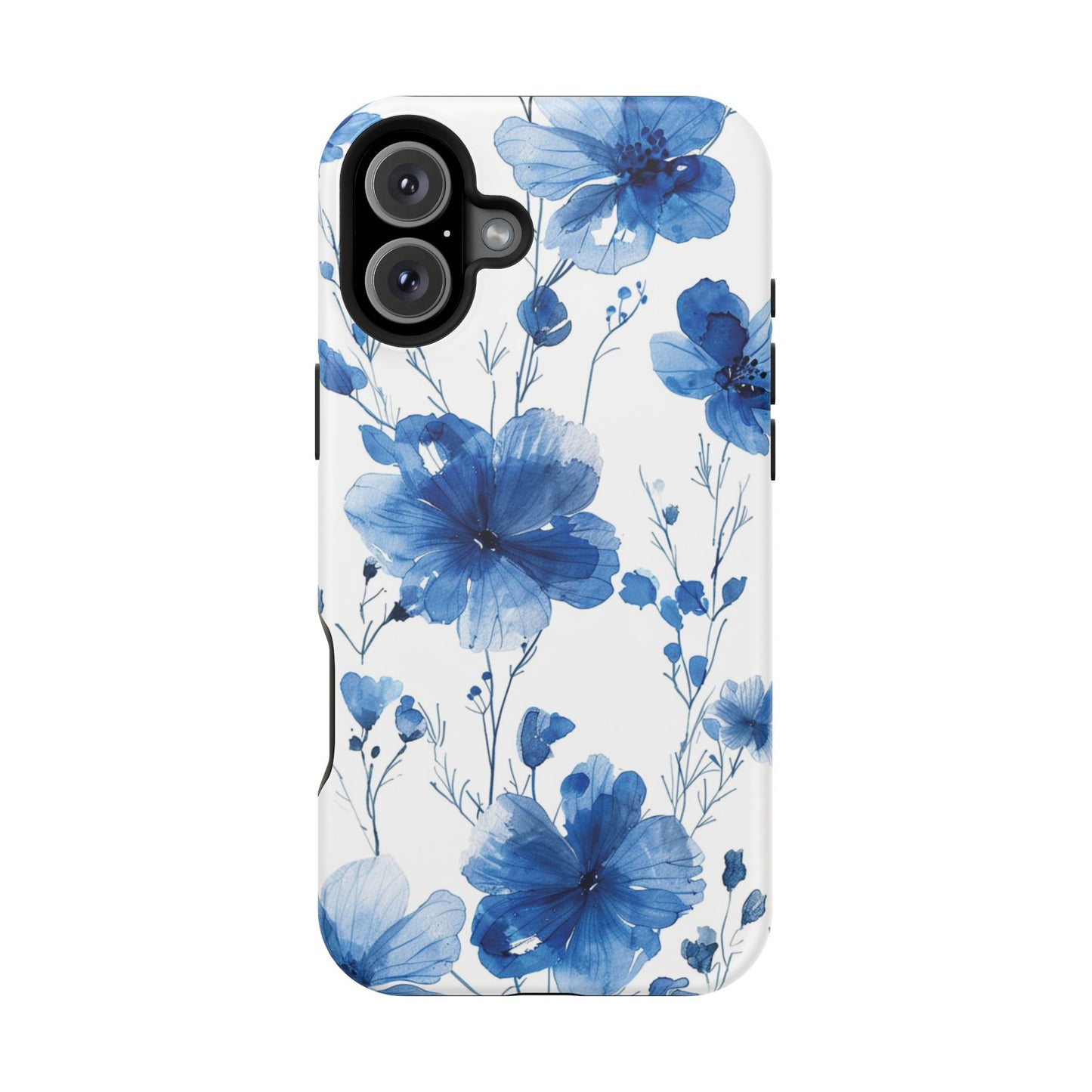 Ethereal Blue Blossoms iPhone Case