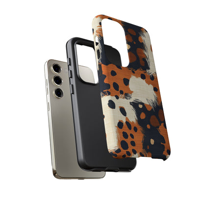 Cheetah Plaid Samsung Case – Brown & Black Pattern