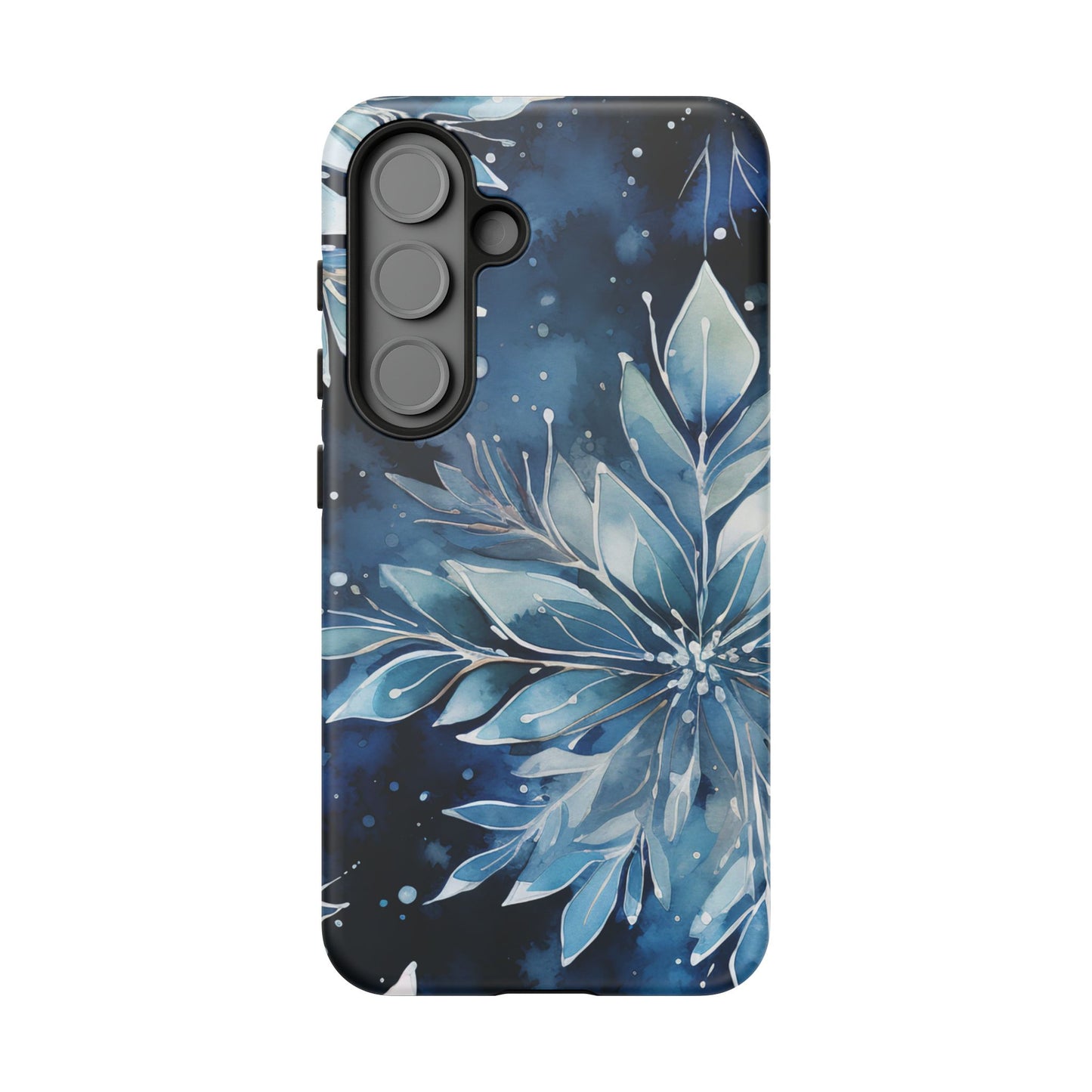 Winter’s Embrace – Blue Snowflake Samsung Galaxy Case