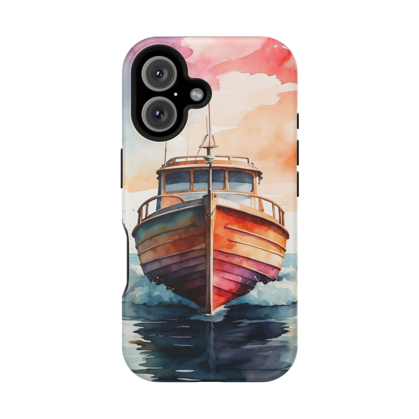 Sunset Sail Watercolor Boat –  MagSafe iPhone Series Case