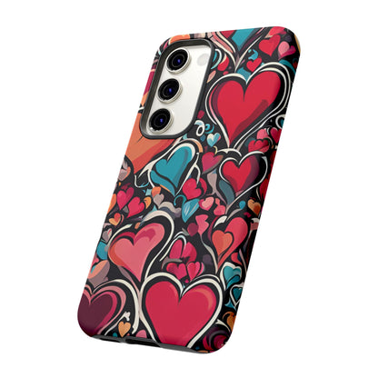 Vibrant Multicolor Heart Art – Samsung Galaxy Case