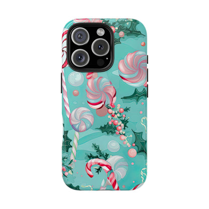 Candy Cane & Peppermint Holiday Delight – iPhone Series Case