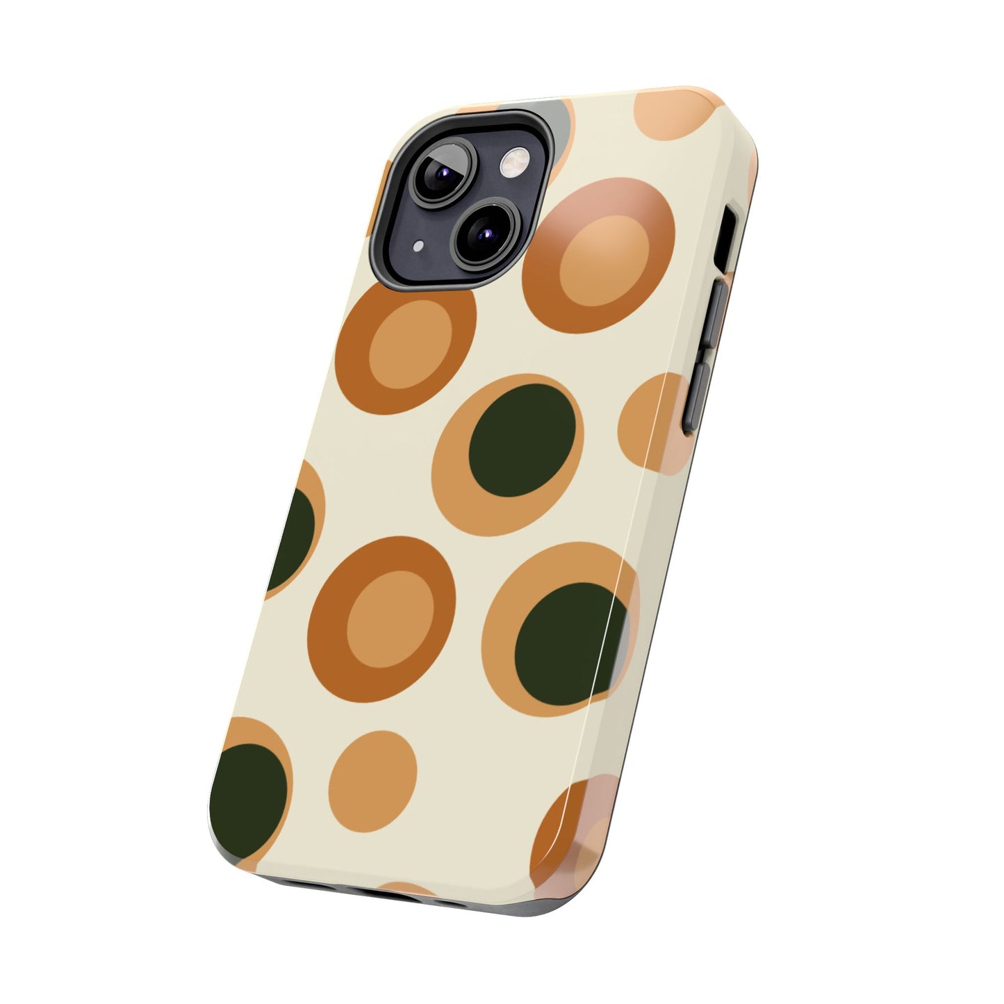 Retro Earthy Circles - iPhone Case