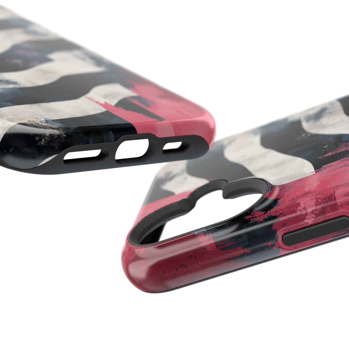 MagSafe iPhone Case: Blood Zebra – Bold Red & Black Pattern