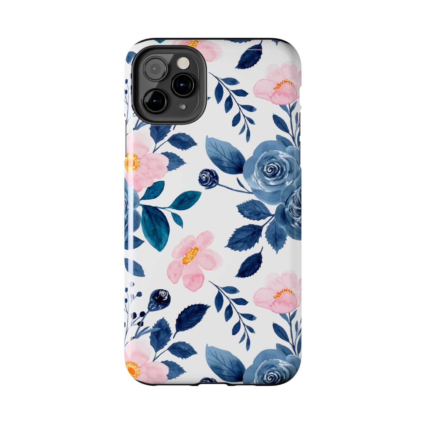 Pastel Garden Charm – iPhone Series Case with Watercolor Flowers