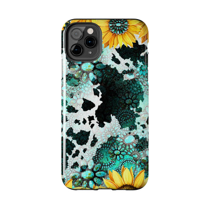 Boho Turquoise Sunflower Lace - iPhone Series Case