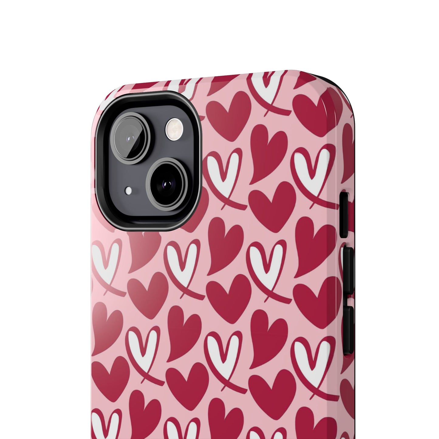 Hand-Drawn Hearts iPhone Case