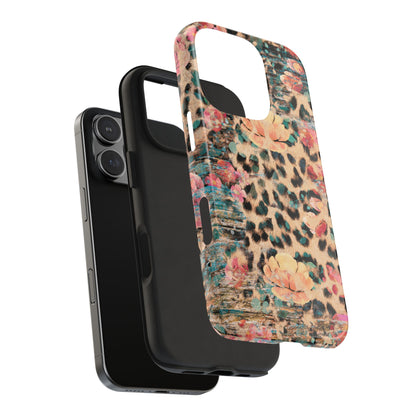 Rustic Floral Leopard - iPhone Series Case