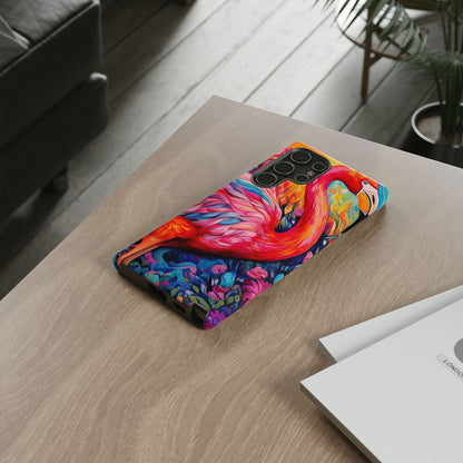 Flamingo Fiesta – Vibrant Flamingo Samsung Galaxy Phone Case