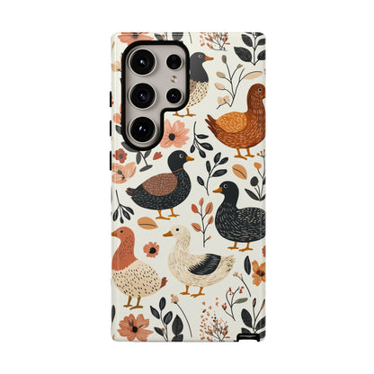 Vintage Duck Case – Floral & Leaf Design