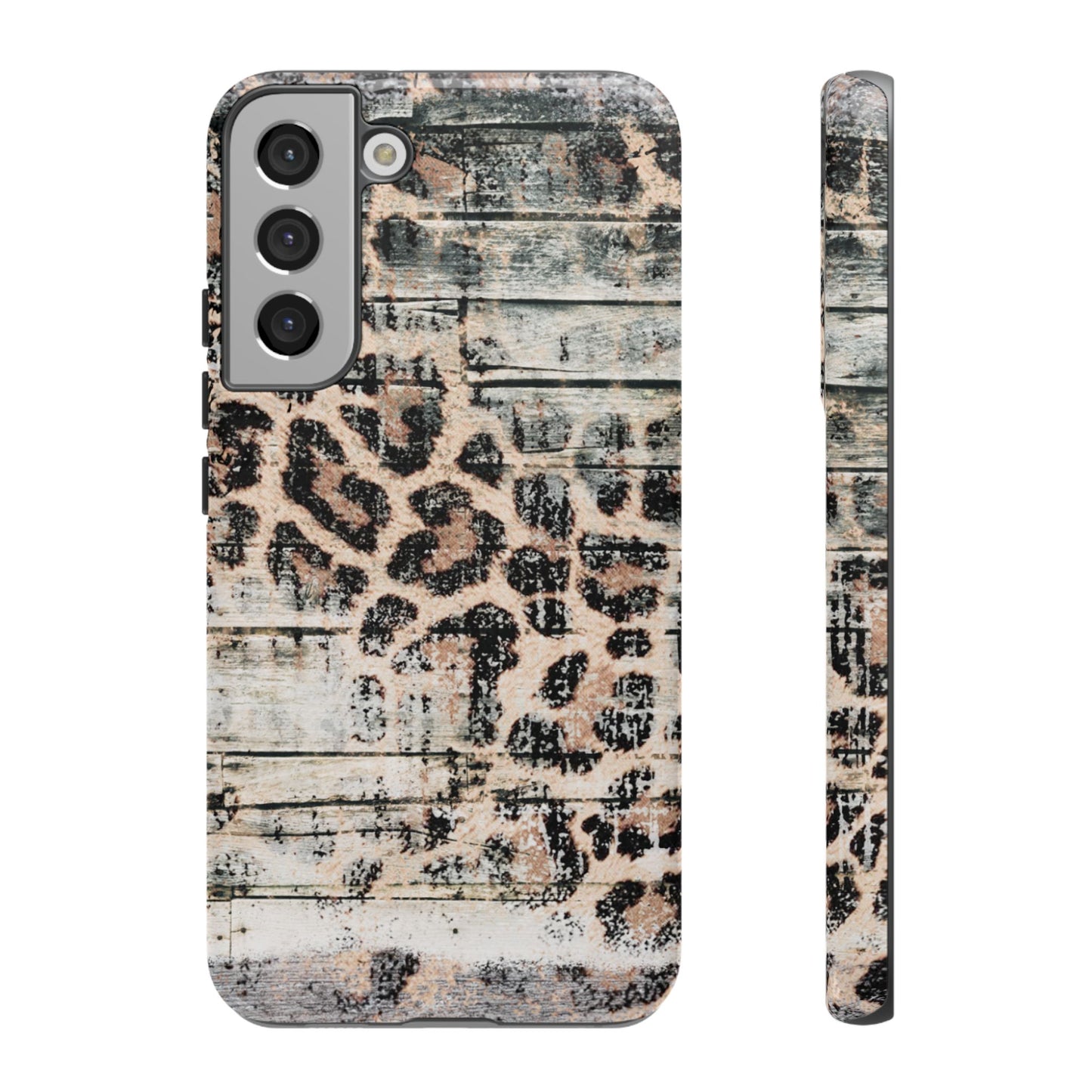 Rustic Leopard Wood Print - iPhone Series Case