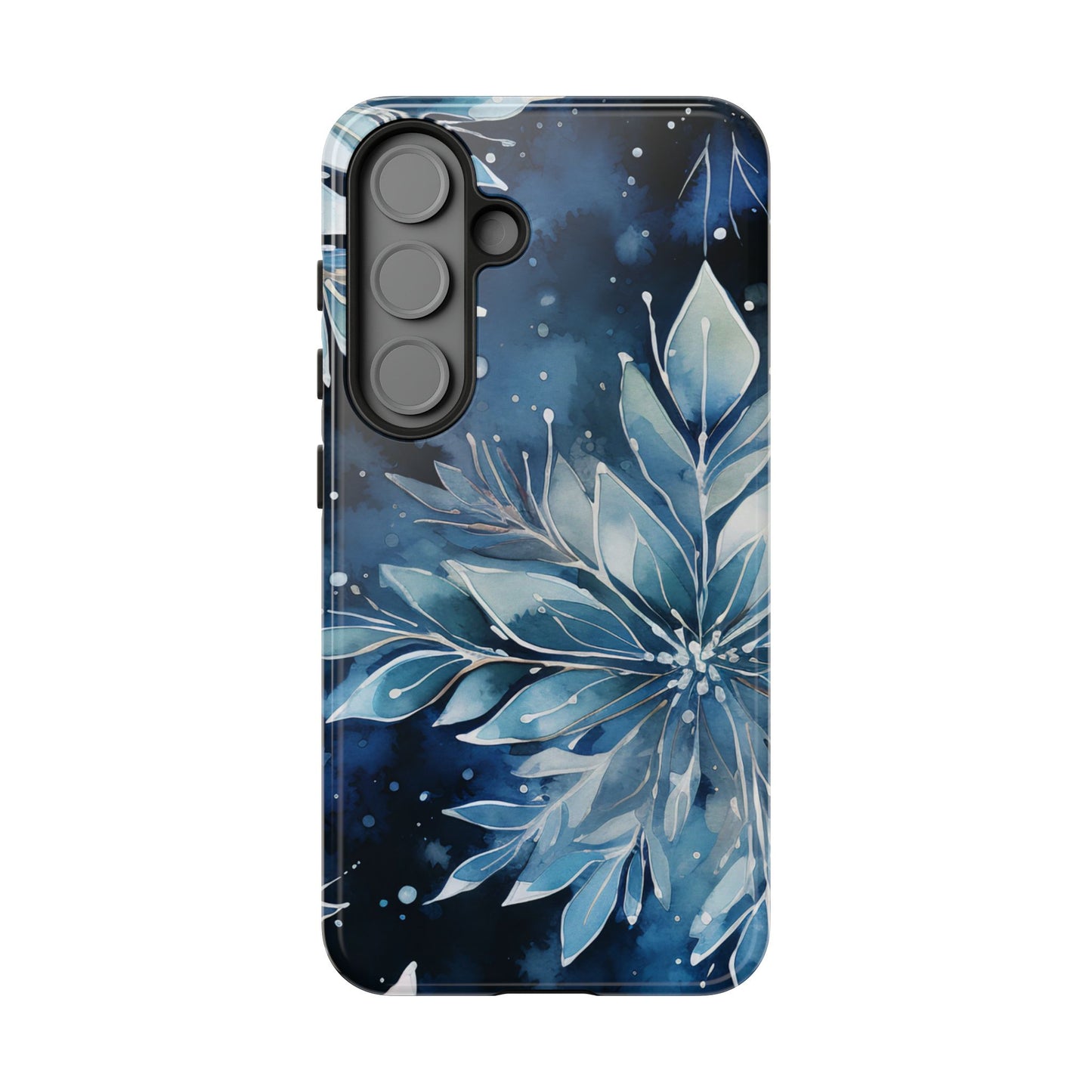 Winter’s Embrace – Blue Snowflake Samsung Galaxy Case