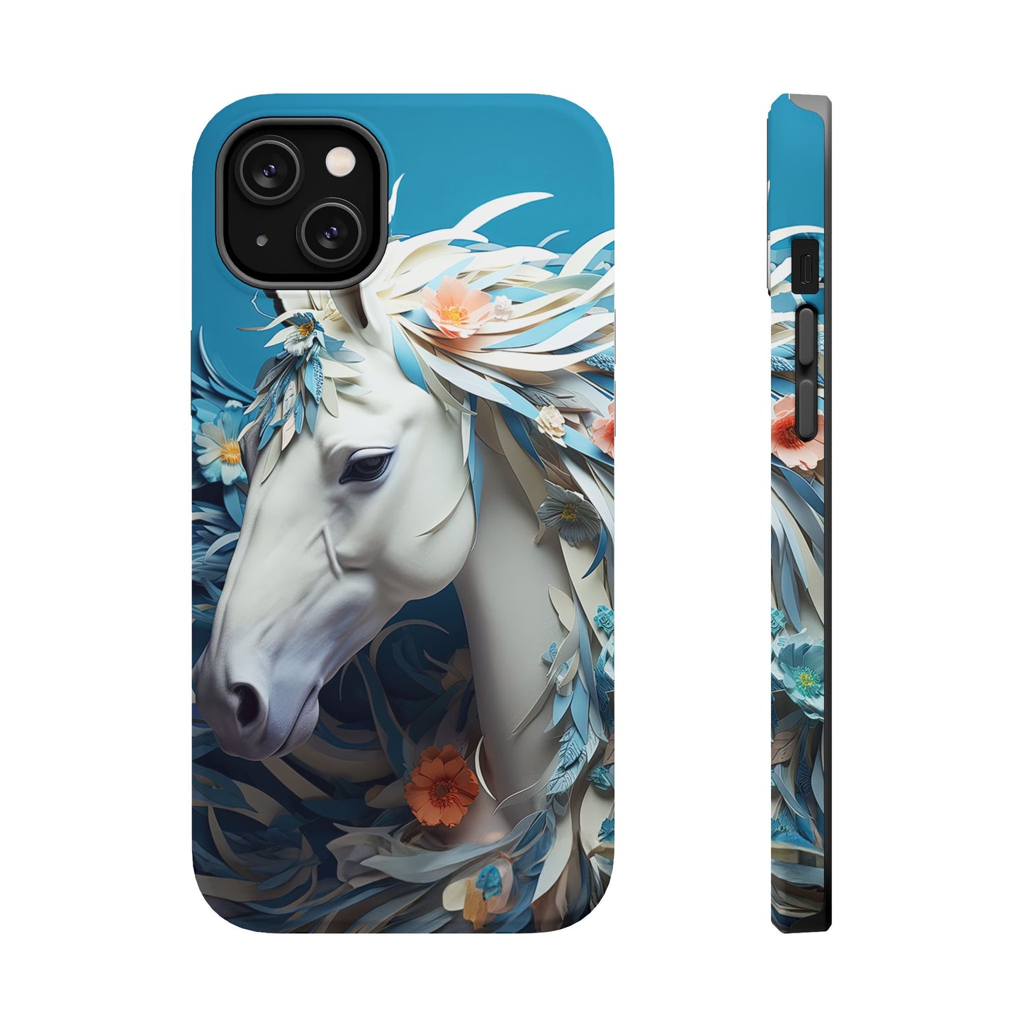 Floral Horse MagSafe iPhone Case