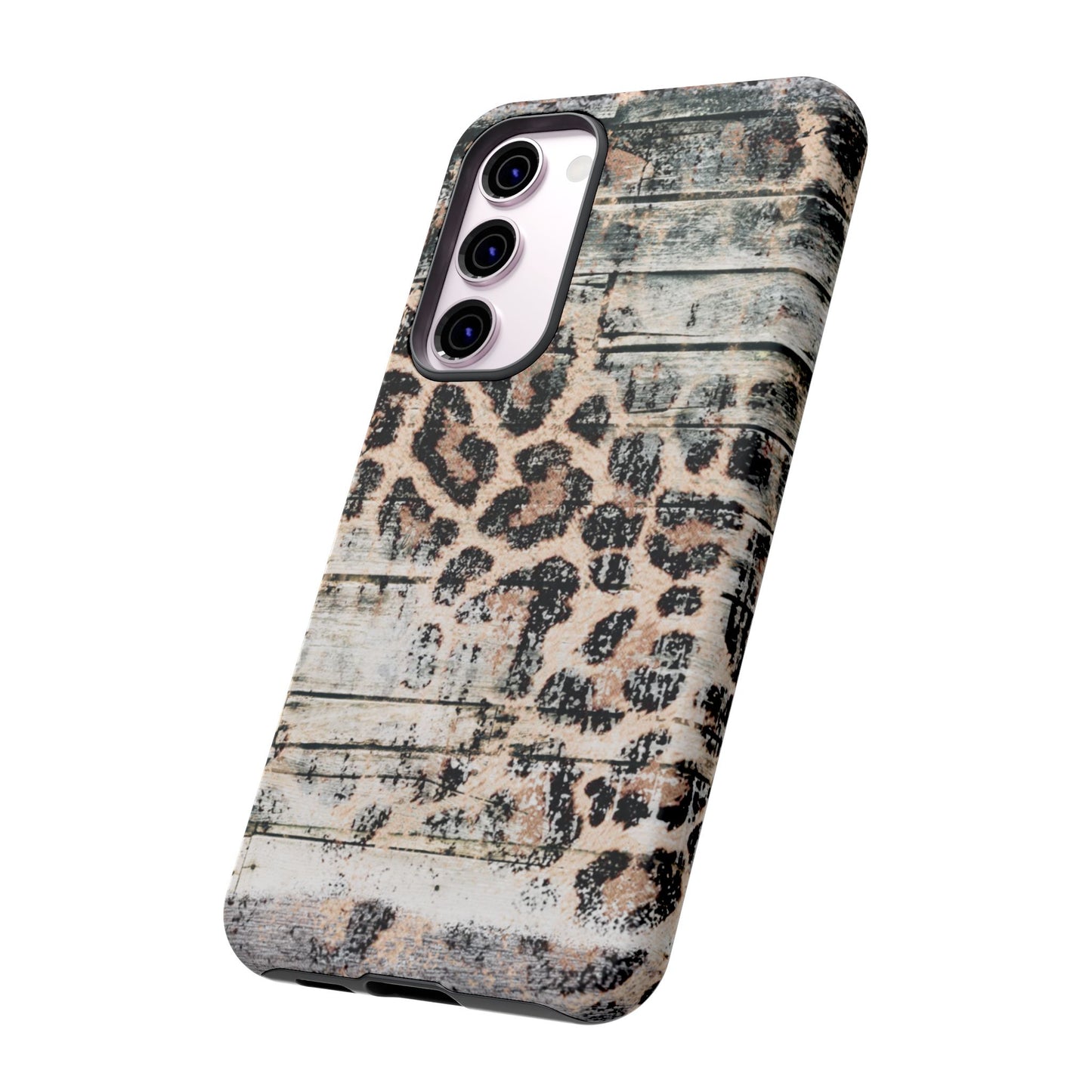 Rustic Leopard Wood Print - iPhone Series Case