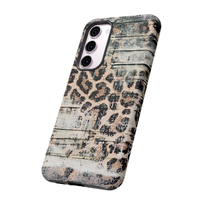 Rustic Leopard Wood Print - iPhone Series Case