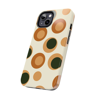 Retro Earthy Circles - iPhone Case