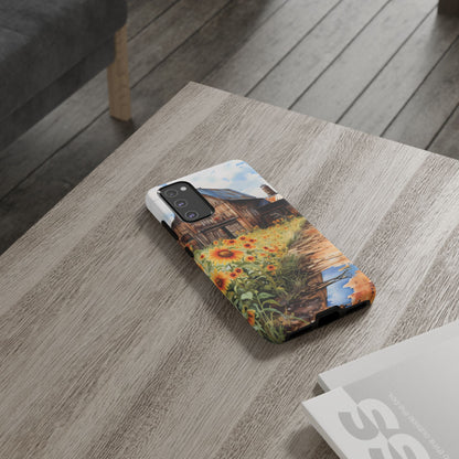 Sunflower iPhone Case  Rustic Farm Style