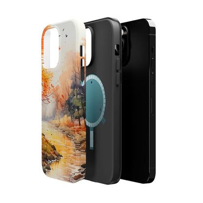 Autumn River Serenity – MagSafe iPhone Case