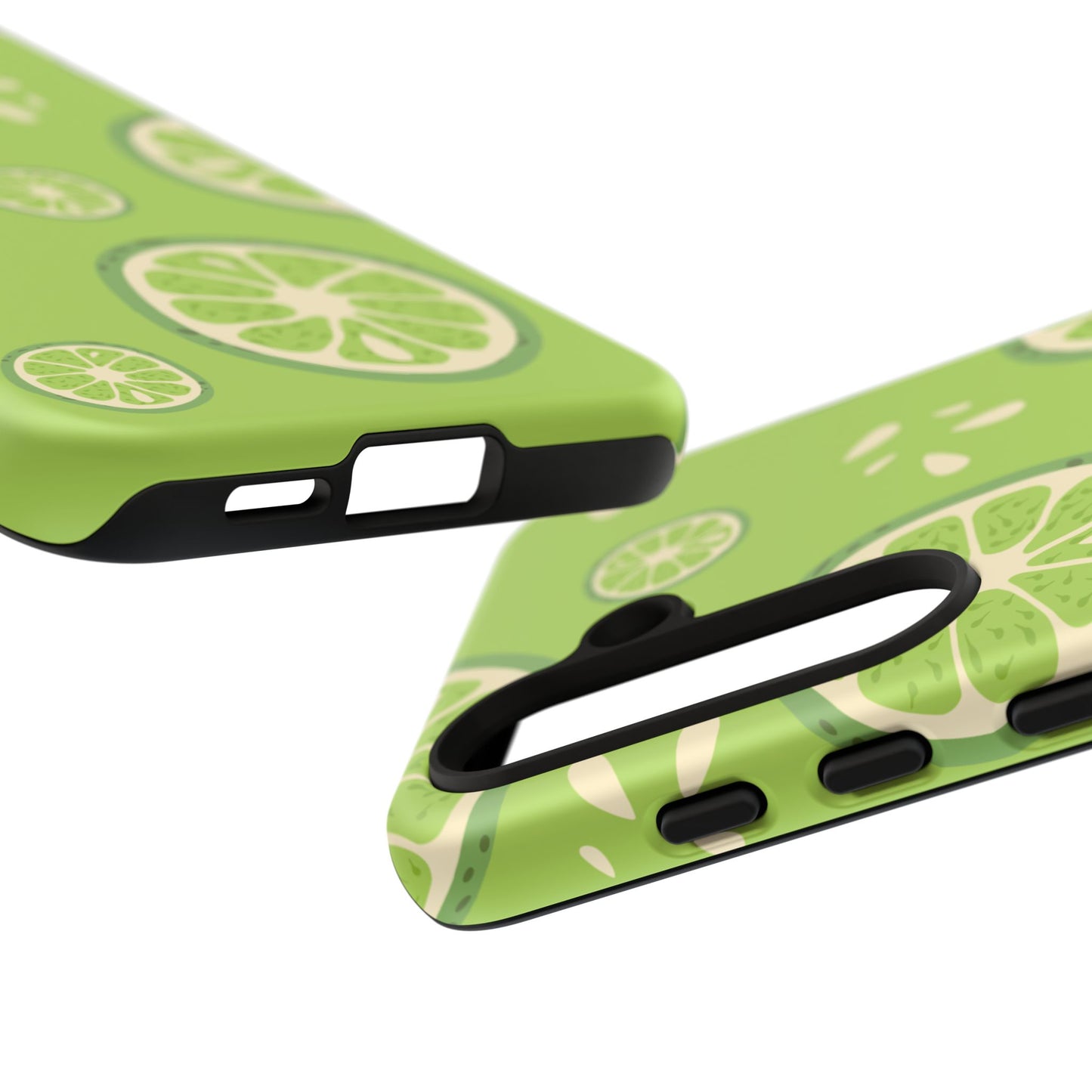 Zesty Lime Splash Tough Samsung Galaxy Case – Fresh Citrus Design, Dual-Layer Protection