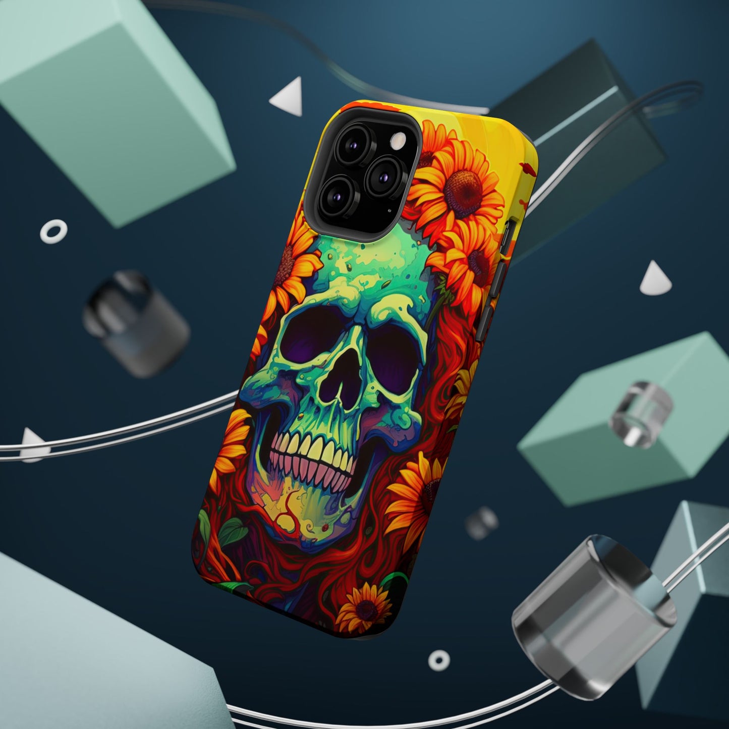 Sun Kissed Skull MagSafe iPhone Case