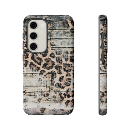 Rustic Leopard Wood Print - iPhone Series Case