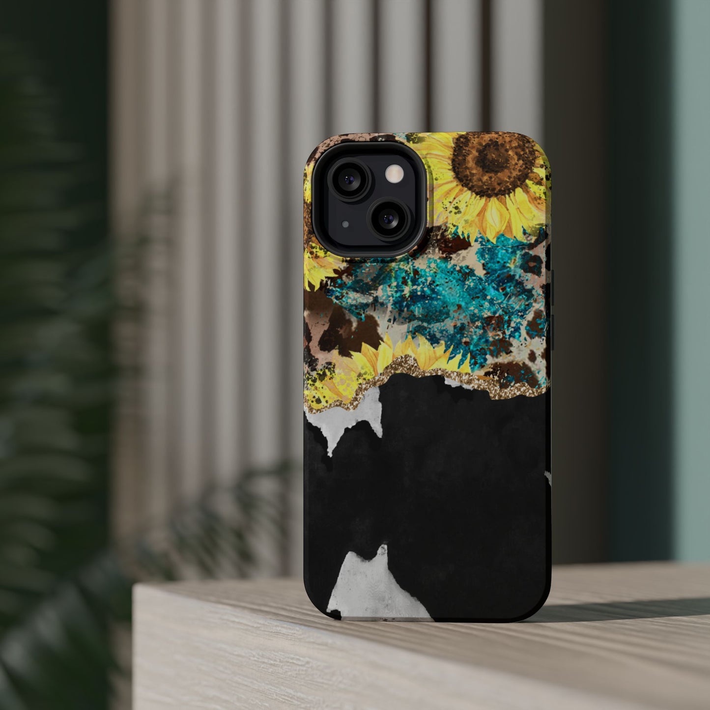 Rustic Sunflower Leopard Glam - MagSafe iPhone Series Case