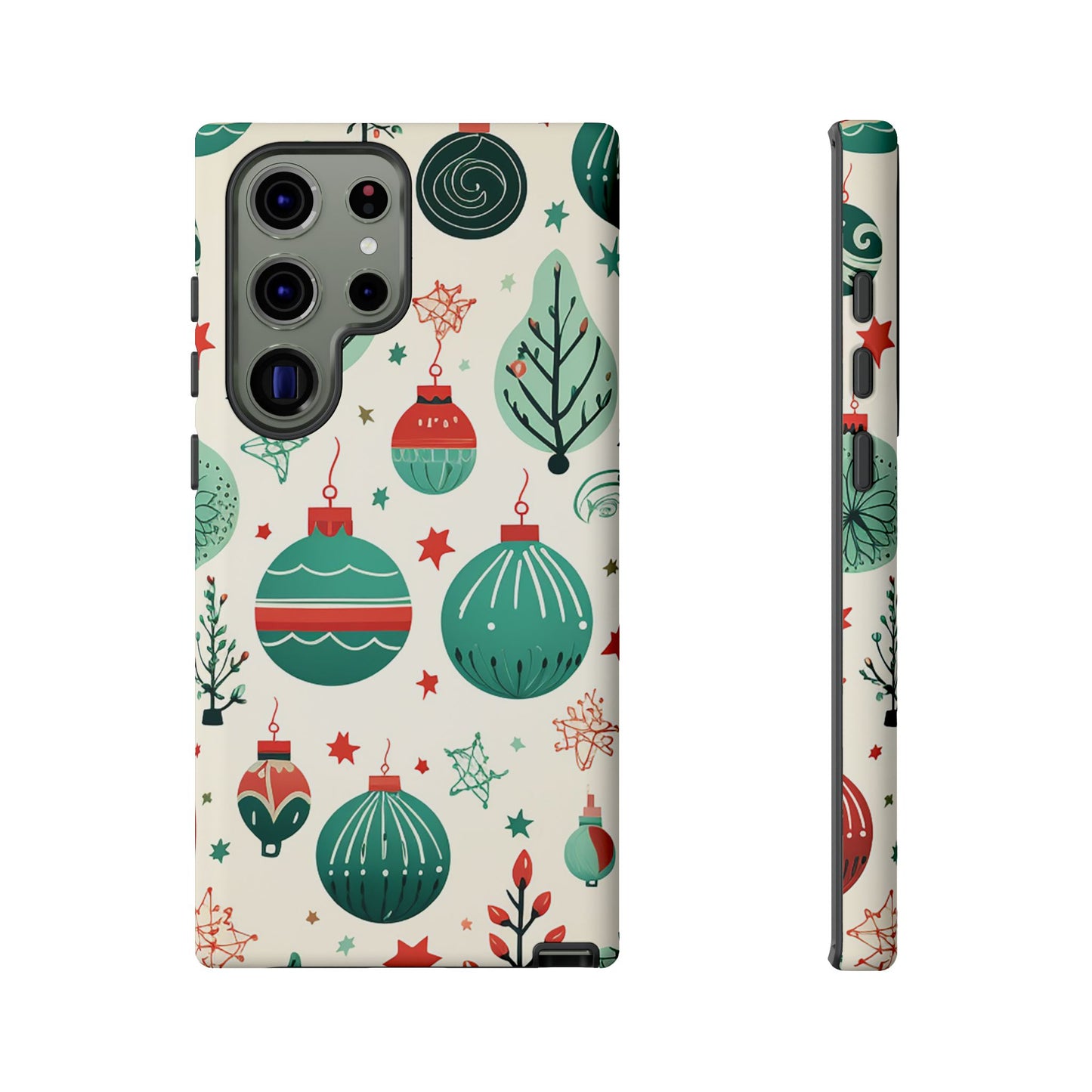 Vintage Christmas Ornaments Pattern – Samsung Galaxy Series Case