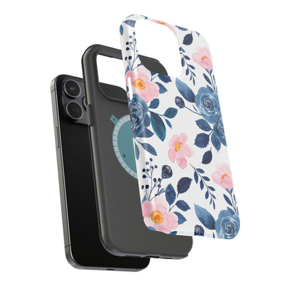 Pastel Garden Charm – MagSafe Case with Soft Watercolor Floral Print