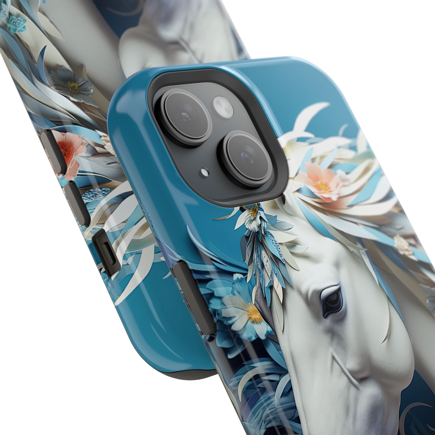 Floral Horse MagSafe iPhone Case