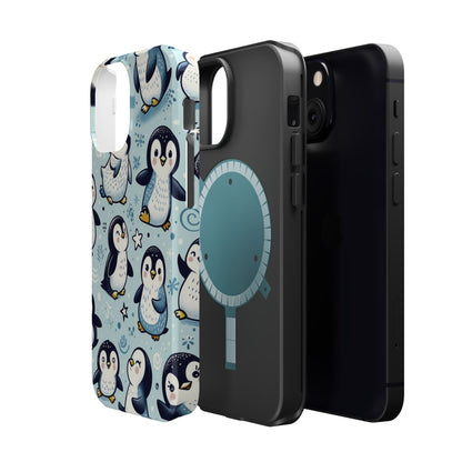 Cute Penguin Parade iPhone Case