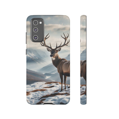 Alpine Majesty: Stag in Snow – Samsung Galaxy Case