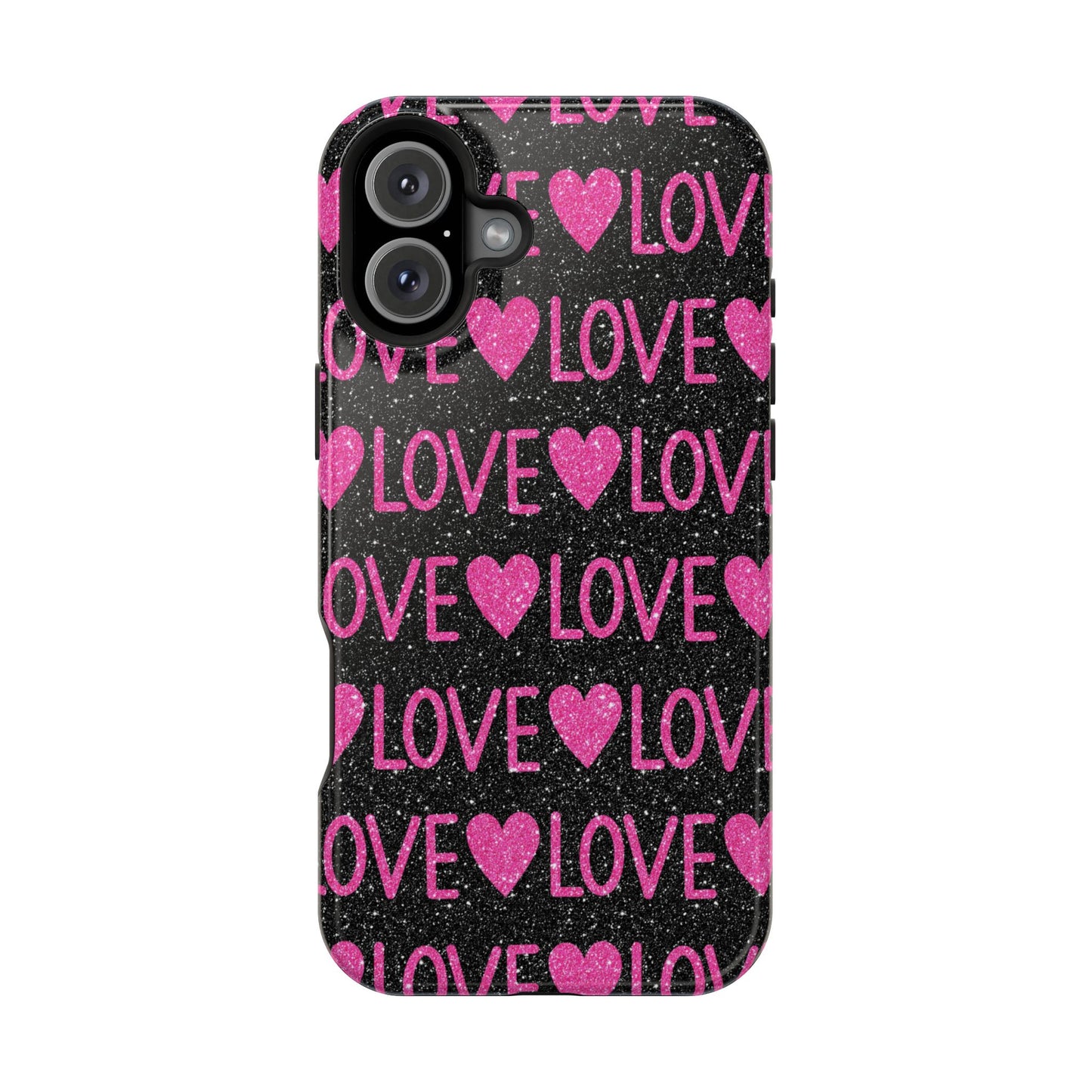 Pink Glitter Love MagSafe Case