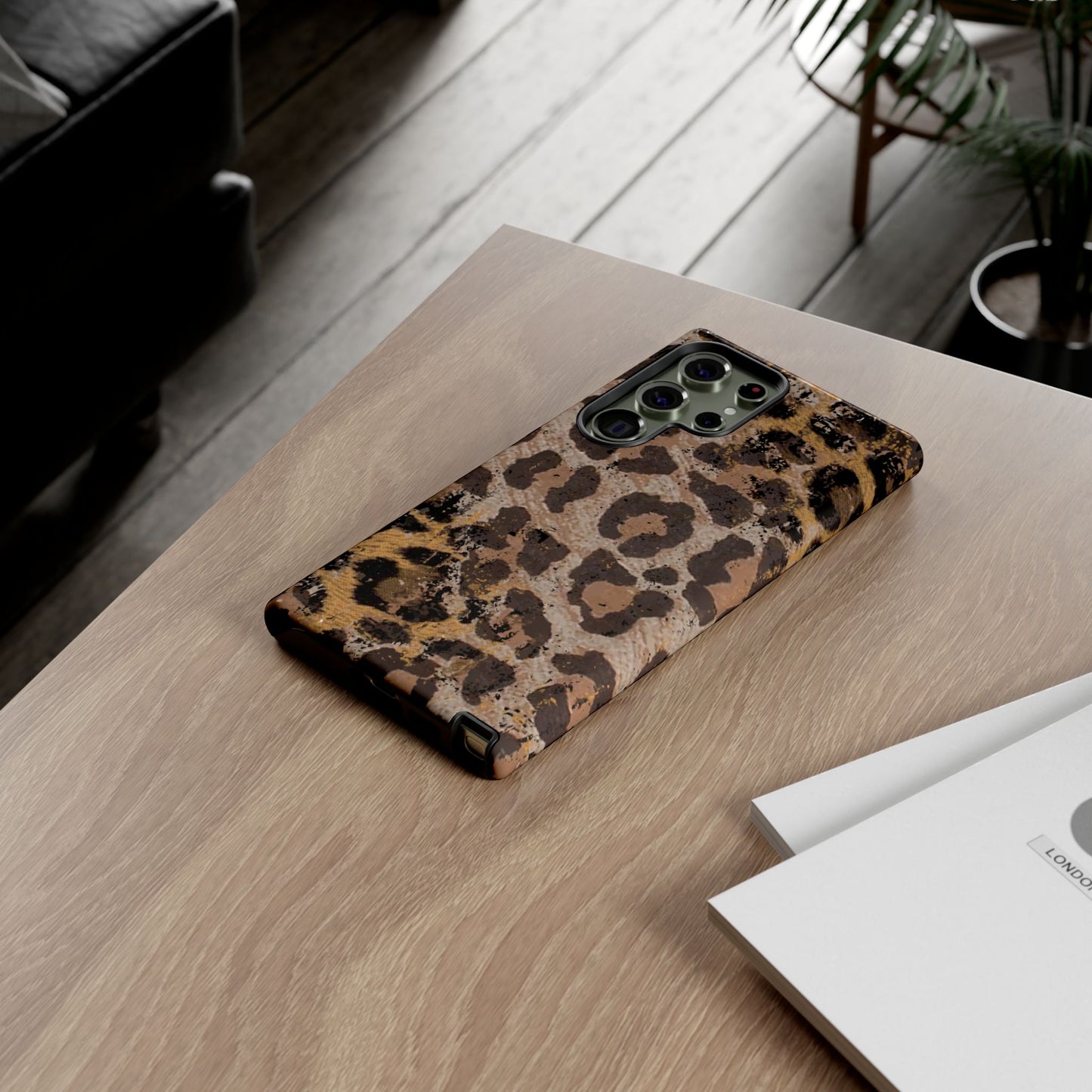 Vintage Distressed Leopard Print - Samsung Galaxy Series Case