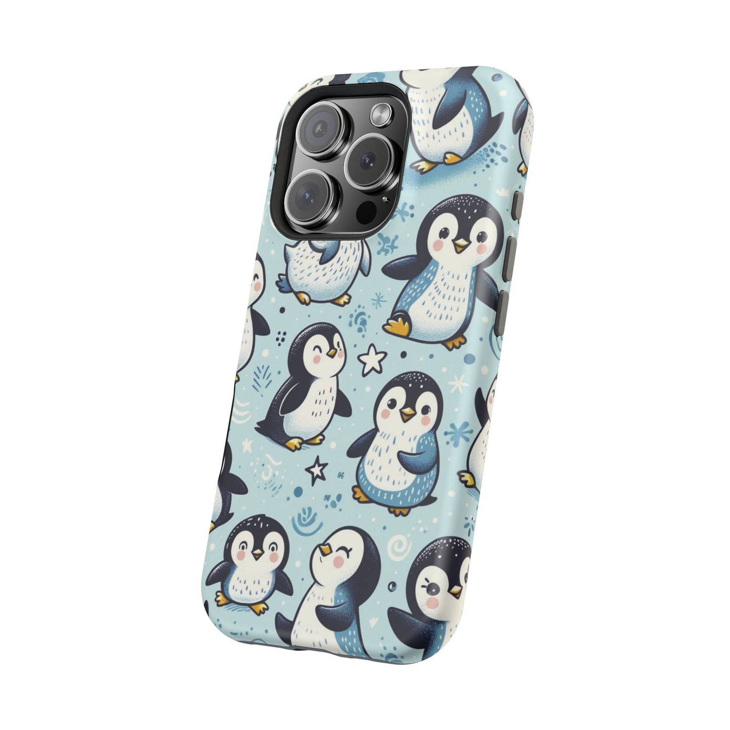 Cute Penguin Parade iPhone Case