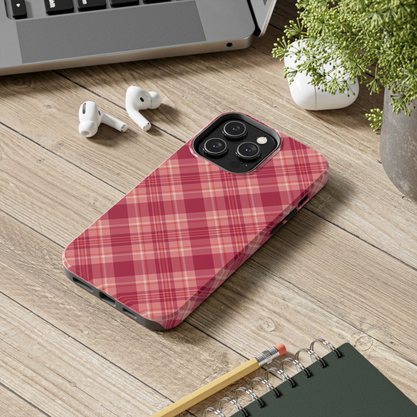 Rustic Red Plaid – iPhone Series Case