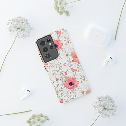 Pink Floral Watercolor Samsung Galaxy Case – Elegant Blossom Design