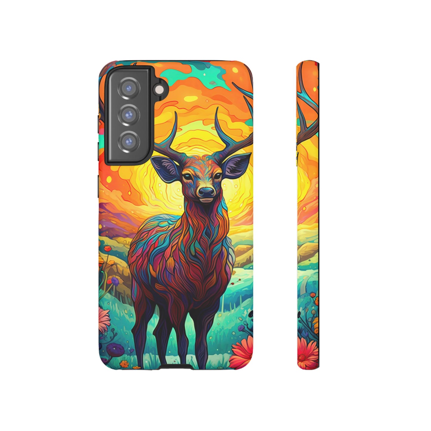 Vibrant Stag in Bloom – Samsung Galaxy Case