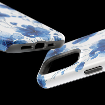 Ethereal Blue Blossoms iPhone Case