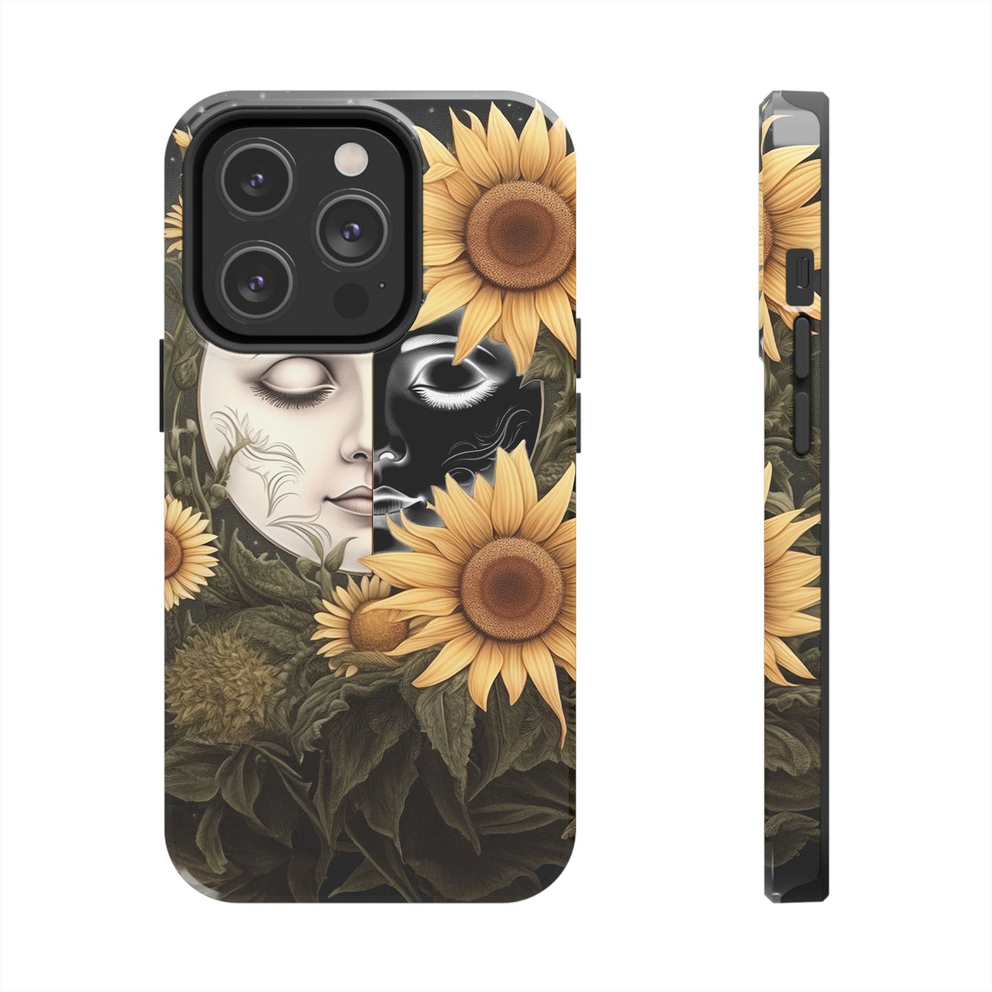 Sunflower Moon and Stars iPhone Case – Ethereal Art