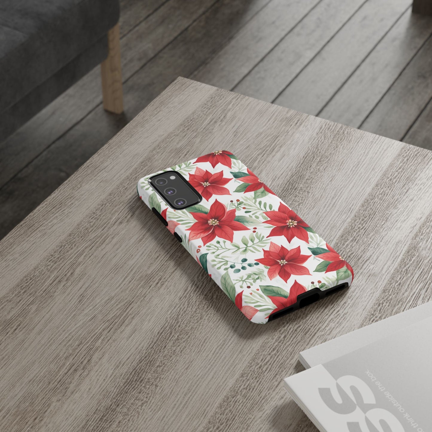 Festive Poinsettia Holiday Pattern – Samsung Galaxy Series Case