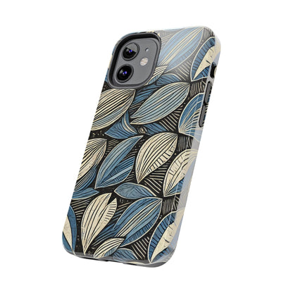 Botanical Leaf Pattern iPhone Case - Nature-Inspired Protective Cover