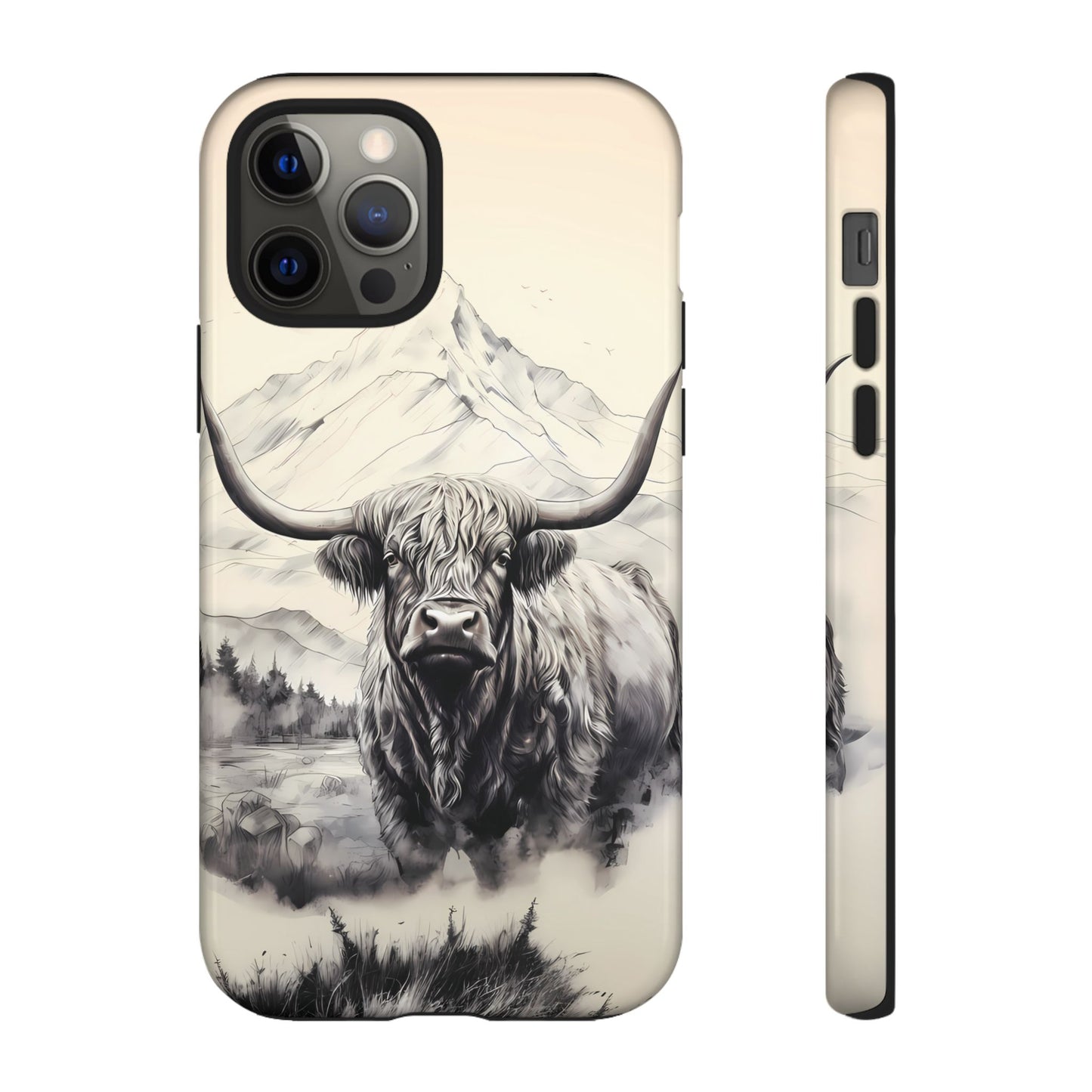 Highland Cow Western iPhone Case