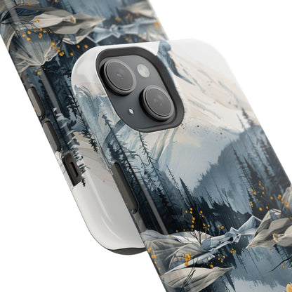 Silver Alpine Wildflower iPhone Case