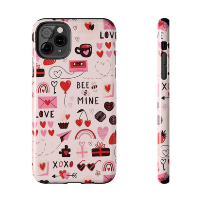 iPhone Case: Bee Mine Love Doodles