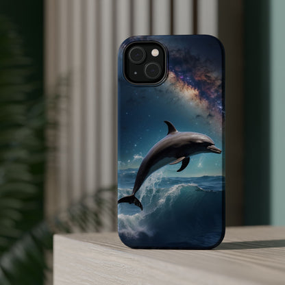 Dolphin Galaxy Splash - MagSafe-Compatible Case