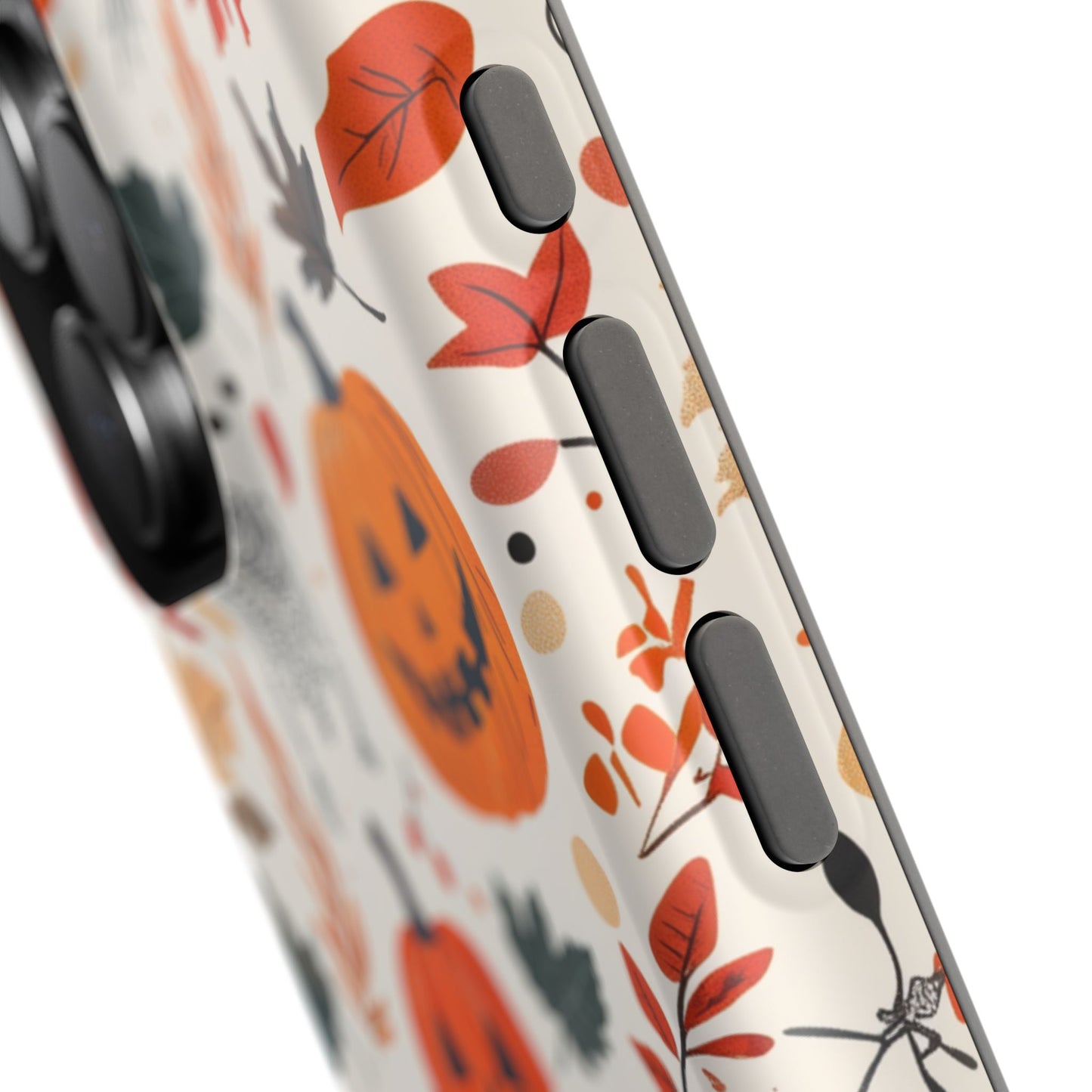 Halloween Pumpkin & Skeleton MagSafe iPhone Case – Spooky Autumn Design