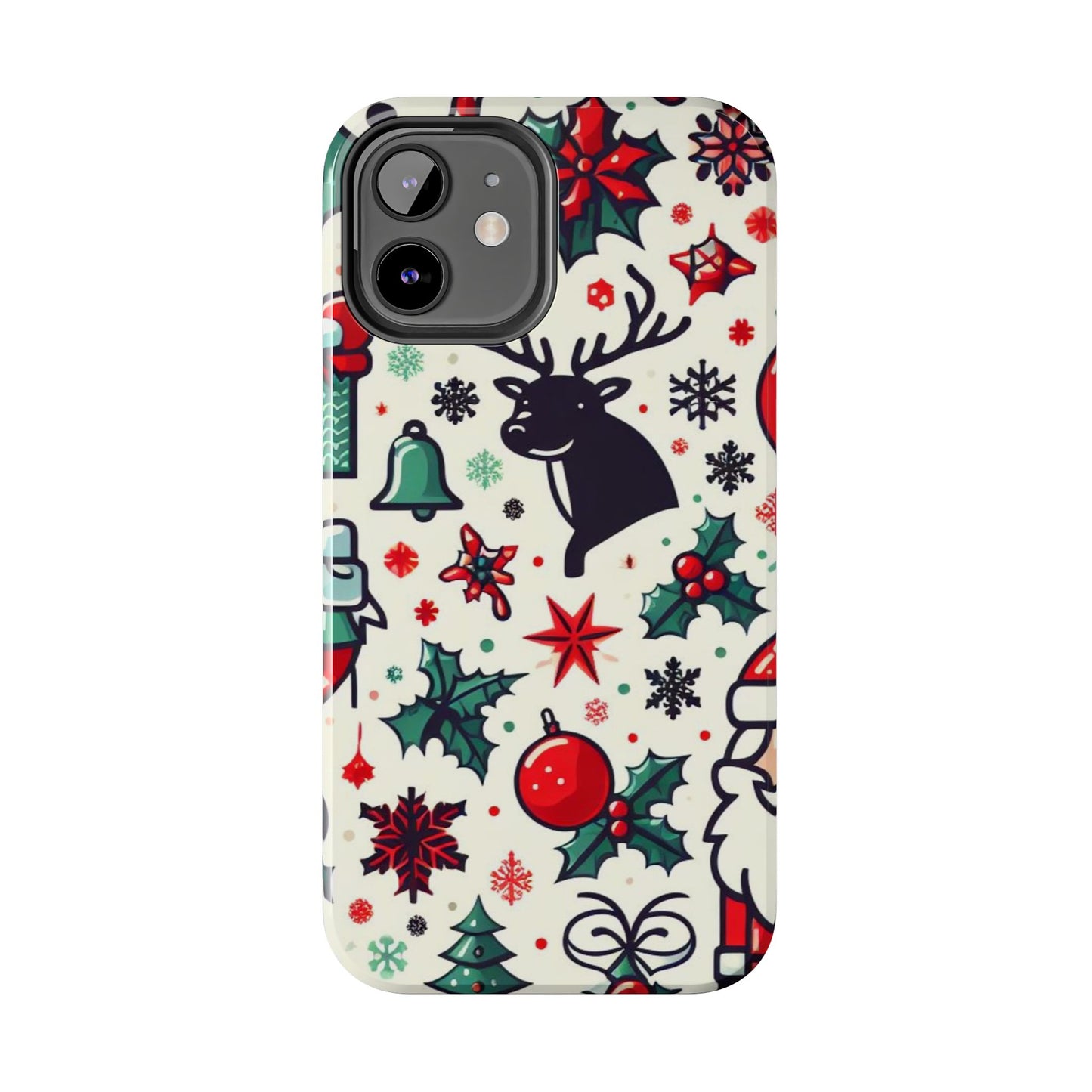 Cartoon Christmas Cheer – iPhone Case