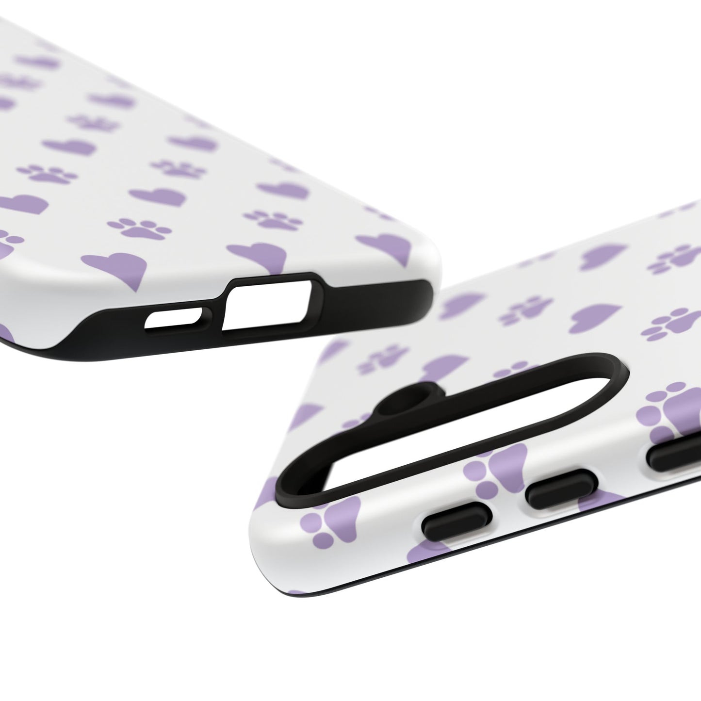 Paw Prints & Hearts – Samsung Galaxy Case, Cute and Durable Design