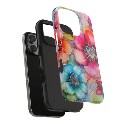 Vibrant Watercolor Floral Garden - iPhone Series Case